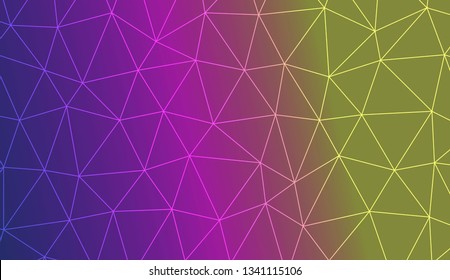 Abstract mosaic background with triangles. For your wallpaper, advert, banner, poster. Vector illustration. Creative gradient color