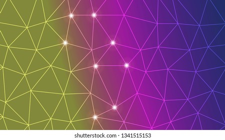 Abstract mosaic background with triangles. For your wallpaper, advert, banner, poster. Vector illustration. Creative gradient color