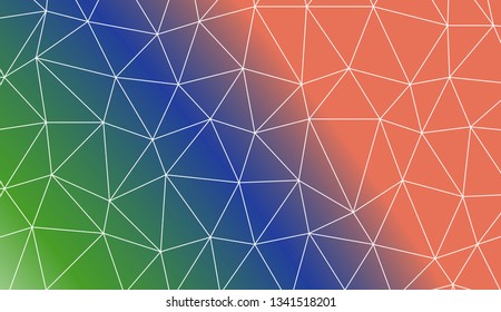 Abstract mosaic background with triangles. For your wallpaper, advert, banner, poster. Vector illustration. Creative gradient color