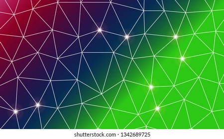 Abstract mosaic background with triangles. For your wallpaper, advert, banner, poster. Vector illustration. Creative gradient color