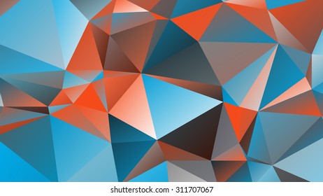 Abstract mosaic background of triangular polygons. Vector illustration