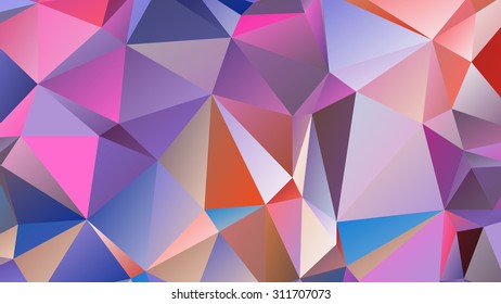 Abstract mosaic background of triangular polygons. Vector illustration