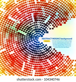 Abstract mosaic background. Vector