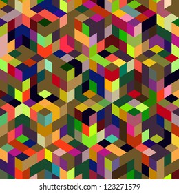Resumen del fondo del mosaico. Ilustración vectorial.