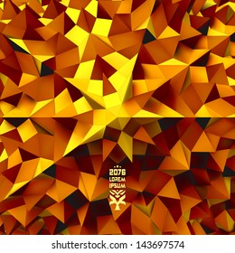 Resumen del fondo del mosaico. Ilustración vectorial.