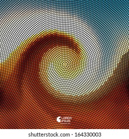 Abstract mosaic background. Vector illustration. 