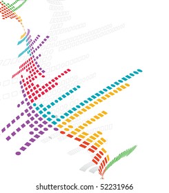 abstract mosaic background, vector illustration without gradient