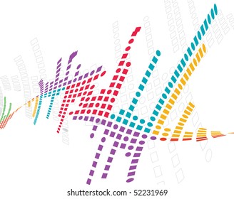 abstract mosaic background, vector illustration without gradient