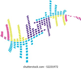 abstract mosaic background, vector illustration without gradient