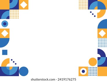 Abstract mosaic background with white copy space.