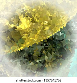 Abstract mosaic background with white corners. Copy space.