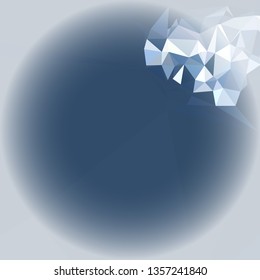Abstract mosaic background with white corners. Copy space.