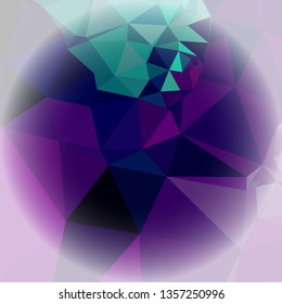 Abstract mosaic background with white corners. Copy space.