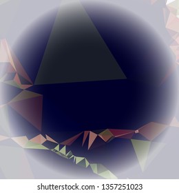 Abstract mosaic background with white corners. Copy space.