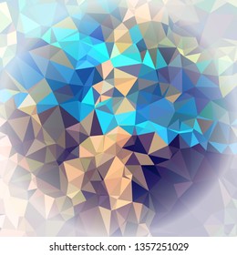 Abstract mosaic background with white corners. Copy space.
