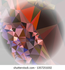 Abstract mosaic background with white corners. Copy space.