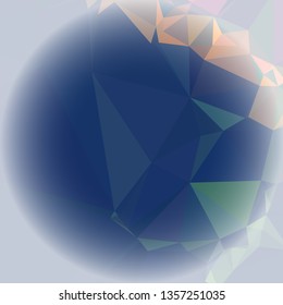 Abstract mosaic background with white corners. Copy space.