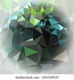 Abstract mosaic background with white corners. Copy space.