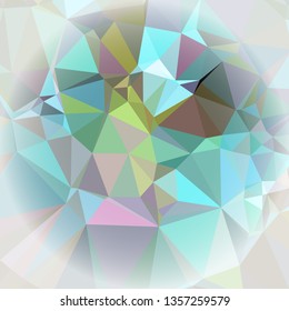 Abstract mosaic background with white corners. Copy space.