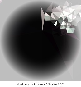 Abstract mosaic background with white corners. Copy space.