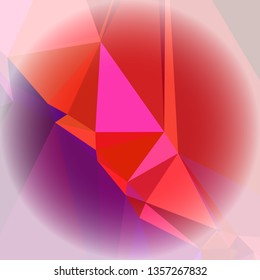 Abstract mosaic background with white corners. Copy space.