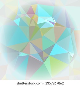 Abstract mosaic background with white corners. Copy space.