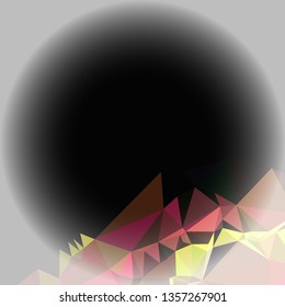 Abstract mosaic background with white corners. Copy space.