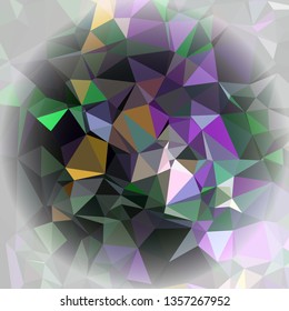 Abstract mosaic background with white corners. Copy space.