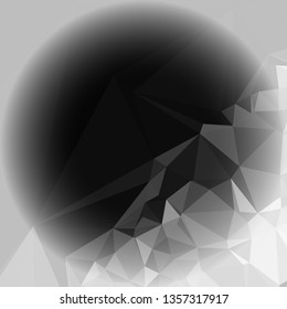 Abstract mosaic background with white corners. Copy space.