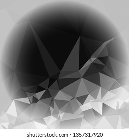 Abstract mosaic background with white corners. Copy space.