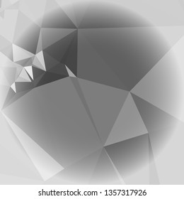 Abstract mosaic background with white corners. Copy space.