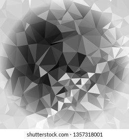 Abstract mosaic background with white corners. Copy space.