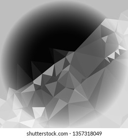 Abstract mosaic background with white corners. Copy space.