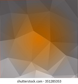 Abstract mosaic background.  Yellow and gray geometric rumpled triangular low poly style illustration graphic . Vector polygonal design for business.