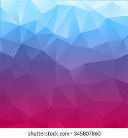 Abstract mosaic background.multicolor blue and purple geometric rumpled triangular low poly style  illustration graphic. Vector polygonal design business.