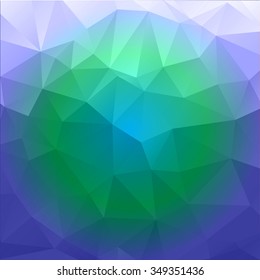 Abstract mosaic background.multicolor circle geometric rumpled triangular low poly style illustration graphic background. Vector polygonal design for business.