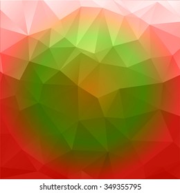 Abstract mosaic background.multicolor circle geometric rumpled triangular low poly style illustration graphic background. Vector polygonal design for business.
