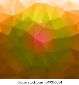 Abstract mosaic background.multicolor circle geometric rumpled triangular low poly style illustration graphic background. Vector polygonal design for business.