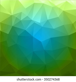 Abstract mosaic background.multicolor circle geometric rumpled triangular low poly style illustration graphic background. Vector polygonal design for business.