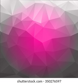 Abstract mosaic background.multicolor circle with glow geometric rumpled triangular low poly style illustration graphic background. Vector polygonal design for business.
