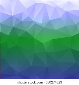 Abstract mosaic background.multicolor green blue and purple geometric rumpled triangular low poly style illustration graphic background. Vector polygonal design for business.