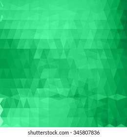 Abstract mosaic background.multicolor  green geometric rumpled triangular low poly style  illustration graphic. Vector polygonal design business.