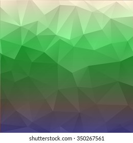 Abstract mosaic background.multicolor green purple and gray geometric rumpled triangular low poly style illustration graphic background. Vector polygonal design for business.