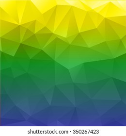 Abstract mosaic background.multicolor yellow green and blue geometric rumpled triangular low poly style illustration graphic background. Vector polygonal design for business.