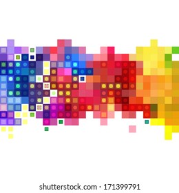 Abstract mosaic banner, background design
