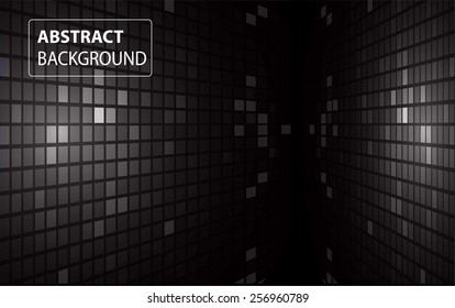abstract mosaic black background with gloss. table. Technology background set for computer graphic website internet and business. text box. Brochure. card.