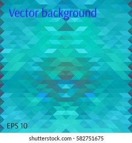 Abstract mosaic blue background