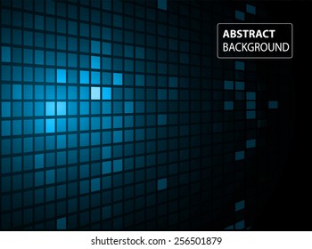 abstract mosaic blue background with gloss. table. Technology background set for computer graphic website internet and business. text box. Brochure. card.