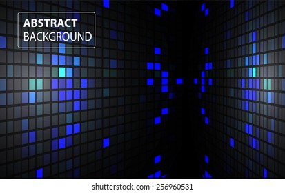 abstract mosaic blue black background with gloss. table. Technology background set for computer graphic website internet and business. text box. Brochure. card.