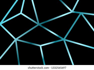 Abstract mosaic blue gold background polygonal vector, simple illustration , triangle texture shape geometric
